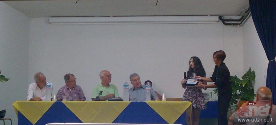 Martina Tanchis durante la Premiazione